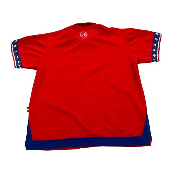 Nike Philadelphia 76ers 1966 Throwback NBA Warm Up Jacket Red Men's Size 3XL - Picture 2 of 8